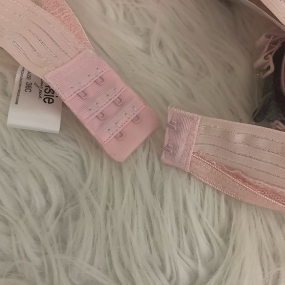 NWT Kenzie Blush Pink Padded Pushup Bra Removable Straps 36C - Picture 5 of 6